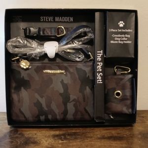 Steve Madden Camo 3 Piece Pet Set